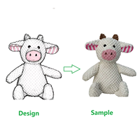 Jouets pour chiens personnalisables par le fabricant, styles variés, animaux, jouets à mâcher pour la dentition, jouets interactifs en peluche couineurs pour chiens, ODM