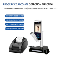 Alcooltest biométrique pour contrôle d'accès et test d'alcool pré-emploi (conducteur/minier), avec gestion des présences par code QR, compatible Android