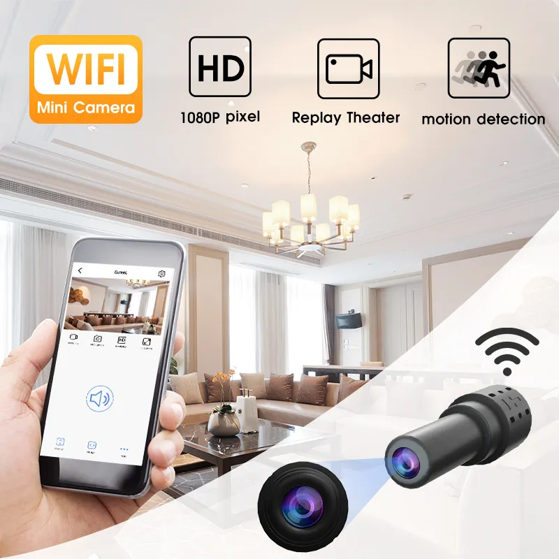 Mini Camera Wireless IP Network Monitor Security IR Camera HD 1080P Home Security P2P Camera WiFi Memory Card