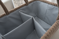 Panier suspendu carré en gros pour l'organisation et le rangement, panier portable pour vêtements et jouets de bébé, corbeille de rangement domestique