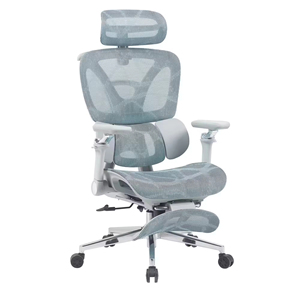 Chaise de bureau ergonomique moderne en tissu pour le bureau à domicile, favorise le confort, soutien respirant du dos, hauteur réglable, inclinaison pivotante - Product Image 6