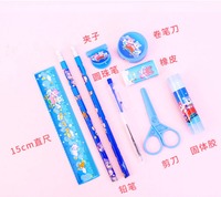 Ensemble de papeterie pour enfants boîte-cadeau fournitures d'apprentissage de l'école primaire papeterie scolaire ensemble de 8 pièces cadeaux ensemble pour enfants