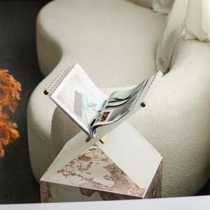 עיצוב מותאם אישית עיצוב אמנות הבית freestanding מגזין מתכת מתלה לוח תצוגה לעמוד ספר סטנד - Product Image 4