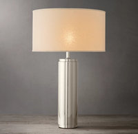 Lampe de table minimaliste en laiton avec design flexible écologique, lumière LED E26 pour villa, hôtel, chambre, suite