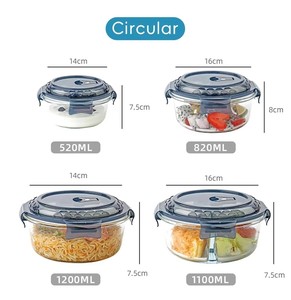 Contenants modernes <span class=keywords><strong>en</strong></span> <span class=keywords><strong>verre</strong></span> pour la préparation des repas, sans BPA, amovibles, compatibles micro-ondes et lave-vaisselle, boîtes de <span class=keywords><strong>conservation</strong></span> alimentaire pour la cuisine et les fêtes - Product Image 5