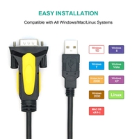 Adaptador de serie OEM USB a RS232 de 1m y 1,5 m con prolífico chipset PL2303