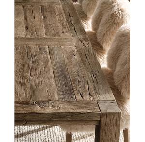 Table à manger rectangulaire en chêne noir Cerused Sense Design pour salon Meubles de salle à manger en bois - Product Image 1