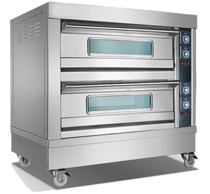 فرن كهربائي تجاري |   فرن كهربائي مزدوج الطبقات لخبز الخبز والمعجنات والكعك - Product Image 2