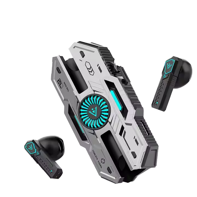 Wireless for Bluetooth 5.3 TWS Earbuds ENC HIFI Sound LED Light Low Delay Gaming Earphones with Waterproof Necklace
