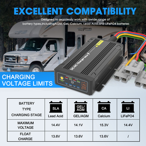 Chargeurs CC-CC <span class=keywords><strong>pour</strong></span> <span class=keywords><strong>camping</strong></span>-cars et caravanes, 12V à 12V, 50A, 600W, charge <span class=keywords><strong>automatique</strong></span> sans fil, <span class=keywords><strong>chargeur</strong></span> de <span class=keywords><strong>batterie</strong></span> CC-CC - Product Image 5