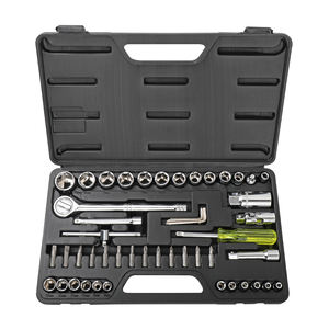 Chuyên nghiệp 52PC 1/4 \ "<span class=keywords><strong>3</strong></span>/<span class=keywords><strong>8</strong></span> \" ổ đĩa Metric ổ cắm Set vít điều khiển <span class=keywords><strong>bit</strong></span> & Ratchet cờ lê hộp công cụ tay-powered OEM tùy chỉnh - Product Image 1