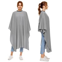Cape de barbier imperméable en Nylon avec fermeture à pression réglable pour Salon
