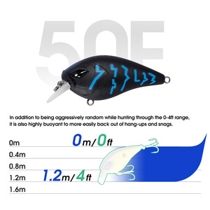 NOEBY Freshwater Fishing Crank Lure Square Bill <strong>Crankbait</strong> - Product Image 4