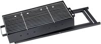 Barbecue au charbon pliable en forme de X avec souffleur manuel, barbecue extérieur portable sur pied