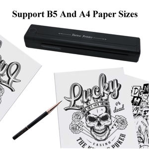 เครื่องพิมพ์ลายสักชั่วคราวแบบถ่ายโอนด้วยบลูทูธ A4 เครื่องพิมพ์ลายฉลุความร้อน เครื่องถ่ายโอนลายสักบนพลาสติก - Product Image 5