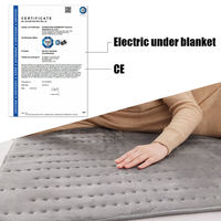 Couverture électrique en polaire super confortable et en tissu non tissé, homologuée CE, taille Queen