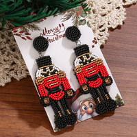 Boucles d'oreilles en gros mode idées de Collection de Noël I boucles d'oreilles en perles de rocaille fête ou cadeau mode Boho Style boucles d'oreilles