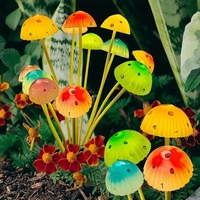 Lampes solaires LED TSINYE en forme de champignon, 12 LED, IP44, pour extérieur, pelouse, véranda, patio, jardin