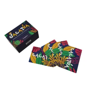 Penawaran populer disesuaikan PVC kartu Tarot permainan multi-penggunaan kartu Poker plastik promosi pendidikan kotak permainan pengemasan kustom