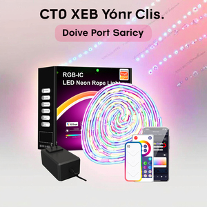 Control de aplicación inteligente RGBIC LED tiras de luz de neón 5V USB IP67 impermeable WS2812B tipo PVC <span class=keywords><strong>Kit</strong></span> completo para sala de juegos señal de neón Epistar - Product Image 4