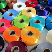 Ruban en satin polyester uni de 100 yards, ruban double face en rouleaux pour bouquet de fleurs, emballage de boîte cadeau
