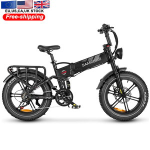 <span class=keywords><strong>Vélo</strong></span> <span class=keywords><strong>électrique</strong></span> de montagne SAMEBIKE RS-A02 - Cadre en alliage d'aluminium, <span class=keywords><strong>roues</strong></span> de 20 pouces, freins <span class=keywords><strong>à</strong></span> disque hydrauliques, batterie au lithium, moteur <span class=keywords><strong>à</strong></span> moyeu arrière - Product Image 2