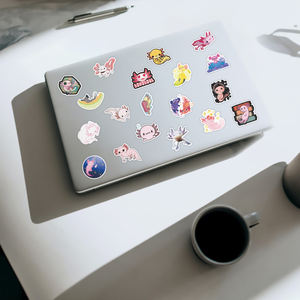 50 Uds pegatina de axolotl de dibujos animados vinilo impermeable personalizado troquelado coche motocicleta bicicleta equipaje Animal <span class=keywords><strong>Ambystoma</strong></span> mexicanum pegatinas - Product Image 5