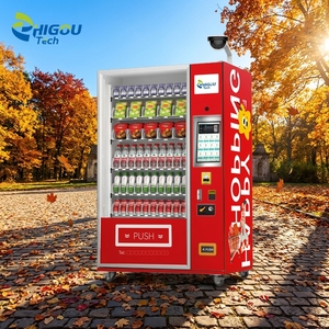 Distributeur automatique réfrigéré Zhi Gou <span class=keywords><strong>Tech</strong></span> 15,6 pouces en acier inoxydable avec écran tactile, refroidissement par compresseur, capacité 300-600, basé sur le cloud - Product Image 1