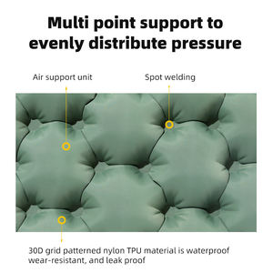 แผ่นรองนั่งเป่าลมแบบถักเบาพิเศษเบาะรองนั่งกลางแจ้งทนทานสำหรับการเดินป่าแบกเป้ตั้งแคมป์ - Product Image 6
