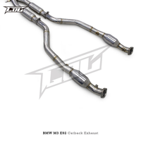 Sistem Knalpot Catback Elektronik Berkatup Stainless Steel Boska dengan Katalis untuk BMW M3 E90/E92/E93 4.0L 2008-2013 Pipa Knalpot Muffler