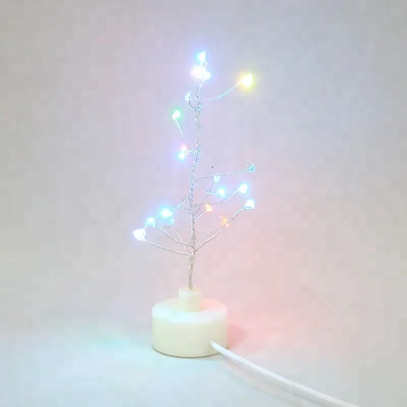 Resistente al agua fuente de la fábrica al por mayor 20L RGB pequeño árbol Lámpara Usb con Cable Usb para la decoración