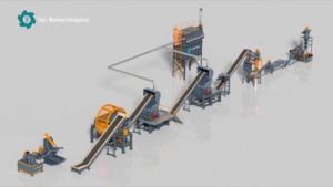 Usine de recyclage de pneus usagés certifiée CE, machine de recyclage de pneus usagés en caoutchouc granulé, ligne de recyclage de pneus en Italie - Product Image 3