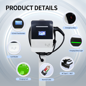 Potente cargador EV montado en la pared de 7.2kW La solución de carga doméstica más rápida 32A Corriente nominal Nueva estación de carga montada en la pared - Product Image 3