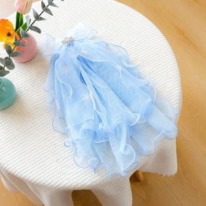 Voile de mariée élégant pour animaux de compagnie en dentelle douce et tulle, avec perles décoratives, pour chien - Vente en gros - Product Image 6