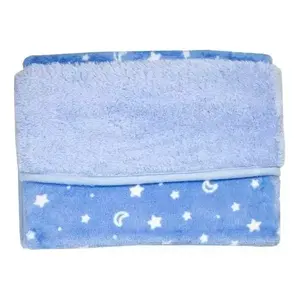 Couverture rectangulaire pour bébé Baby Mink Baby Bombon Chiko, motif bleu céleste, pour l'hiver, usage domestique - Product Image 3