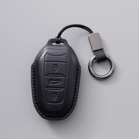 Étui pour clés en cuir de vachette pleine fleur de première qualité, style minimaliste, housse de protection pour Dongfeng Citron C6/C5/C4 L