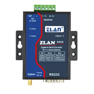 zigbee网关工业无线最新技术modbus rs485以太网至rs485 ZLAN9500