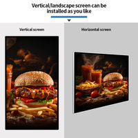 Cadre d'affichage LED pour la publicité dans les restaurants et les cinémas, produits marketing, boîte lumineuse publicitaire LED, cadre en aluminium, boîtes lumineuses en verre trempé