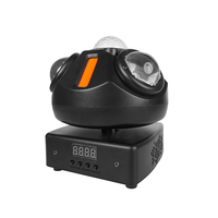 Solution d'éclairage de scène compacte : Projecteur rotatif stroboscopique laser blanc chaud pour discothèques, boîtes de nuit, KTV, DMX512 E27