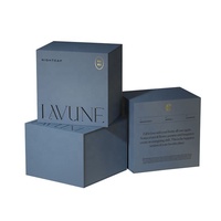 Emballage en papier carré de luxe personnalisé pour pots de miel à la cire d'huile boîte de bougie cadeau de fête d'anniversaire stratification mate gaufrage revêtement UV