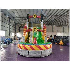 Château gonflable commercial à toboggan aquatique de construction, à une voie, prix usine, pour fêtes d'enfants, <span class=keywords><strong>avec</strong></span> <span class=keywords><strong>piscine</strong></span> géante, à vendre - Product Image 2