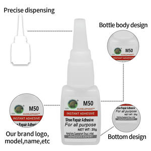 ZY134 Guoelephant M50 Colle instantanée 20g pour réparation de chaussures, construction et transport, semelles, talons, cuir, caoutchouc, bottes - Product Image 5