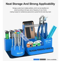 RELIFE RL-001H Support de Rangement Intelligent Rotatif à 360 Degrés pour Outils de Réparation de Téléphones Mobiles (Tournevis, Pince à Épiler, Fil, Flux)
