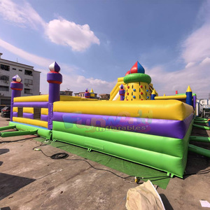 Parc d'attractions gonflable géant pour enfants, aire de jeux extérieure intégrée, parc à thème gonflable - Product Image 2