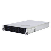 Boîtier de serveur en acier ATX OEM BLACKCASE avec 12 baies remplaçables à chaud, ports USB, ventilateur en stock pour NAS et solutions de stockage