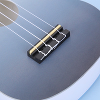 Ukulélé 21 pouces direct usine avec cordes en nylon colorées personnalisable guitare débutant en bois de tilleul prix de gros