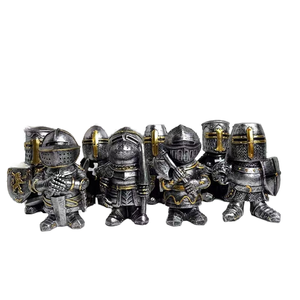 Patung baja Samurai kesatria abad pertengahan Eropa patung Gnome taman luar ruangan kerajinan Resin kerajinan tangan untuk pecinta seni OR34 - Product Image 1