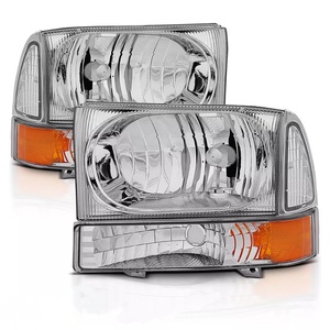 Conjunto de faros compatibles con <span class=keywords><strong>FD</strong></span> F250 F350 PICKUP /Ford Bronco 1999-2004 Faro halógeno, lado <span class=keywords><strong>L</strong></span> + R - Product Image 2