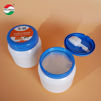 Capuchon à rabat personnalisé en PP pour conteneur de lait en poudre, qualité alimentaire, avec étiquetage intégré et cuillère
