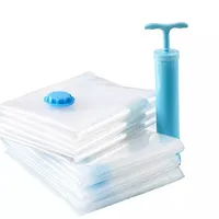 Saco de limpeza anti-molde, embalagem para economia de espaço com bomba à mão, colcha e armazenamento de roupas
